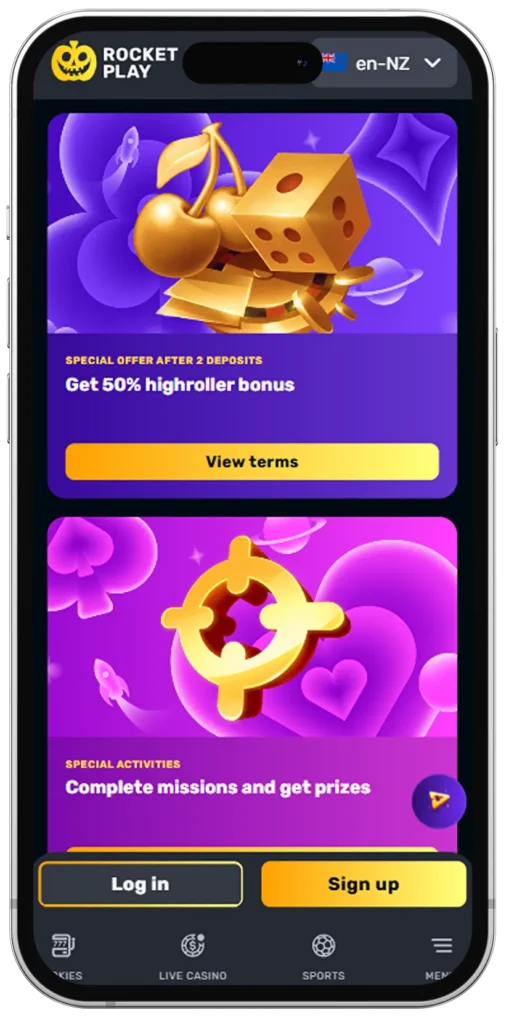 Bonuses on App