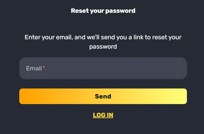 Reset of the Password for RocketPlay Casino Sign In
